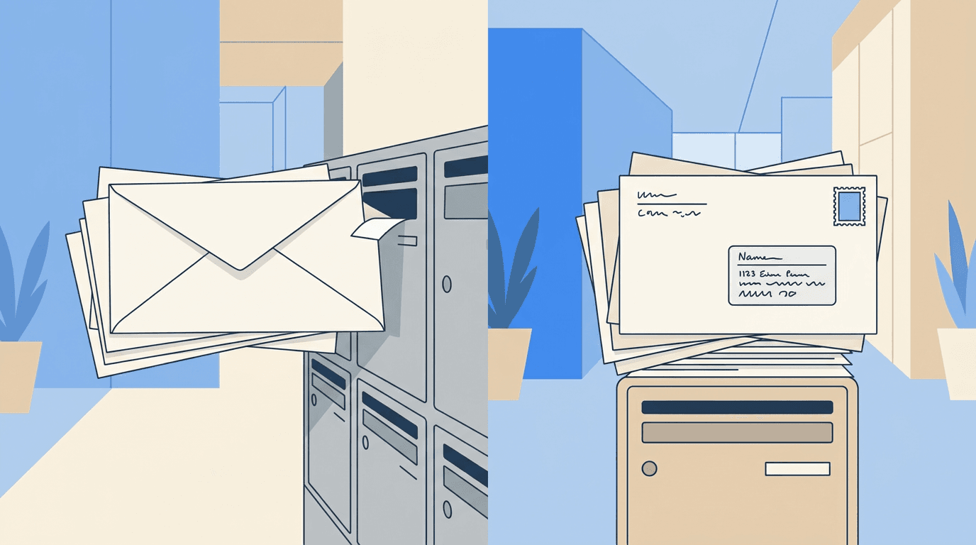 Vergleich der Werbesendungs-Produkte Infopost und Dialogpost der Deutschen Post